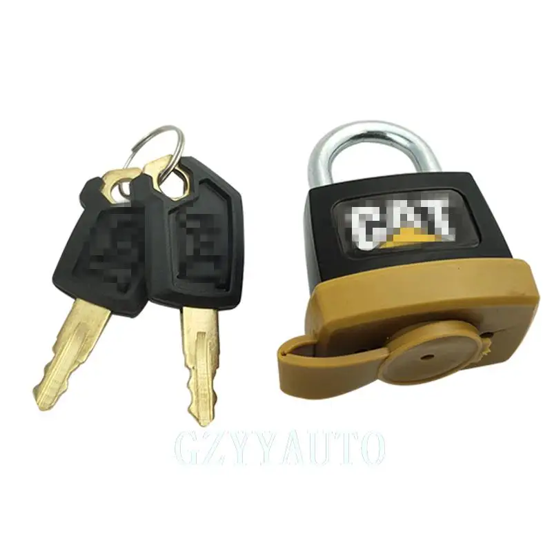 For CATERPILLAR CAT new fuel tank cover CAT313 320GC 336 349D2L padlock diesel tank cover high quality Excavator Accessories