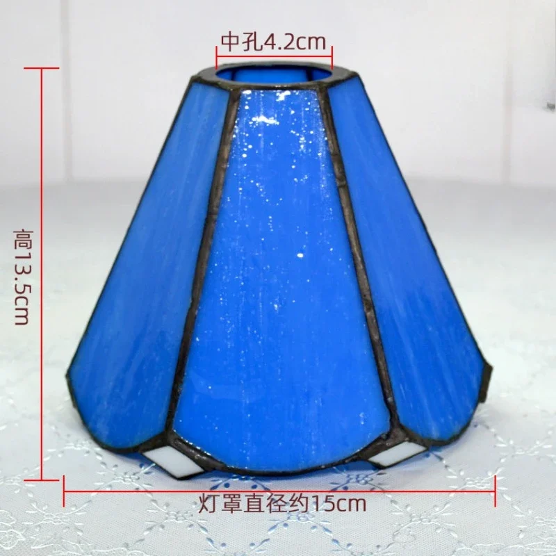 Tiffany Stained Glass Lampshade for E27 Holder Table Lamp Pendant Lights Ceiling Lighting Wall Sconce Fixtures Only Lampshade