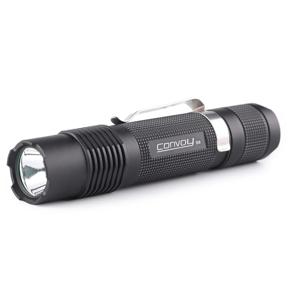 Convoy S8 Flashlight with Luminus SST40 Led Lanterna 18650 Torch Mini Flash Light Camping Lamp Fishing Latarka Work Lantern