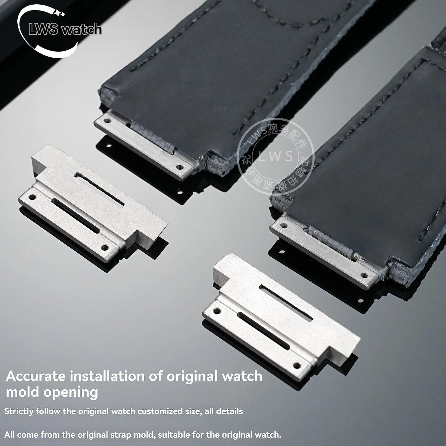 Custom Stainless Steel Adapter for Richard Mille Lug Connector Headpiece for Rubber & Nylon Straps Replacement Parts