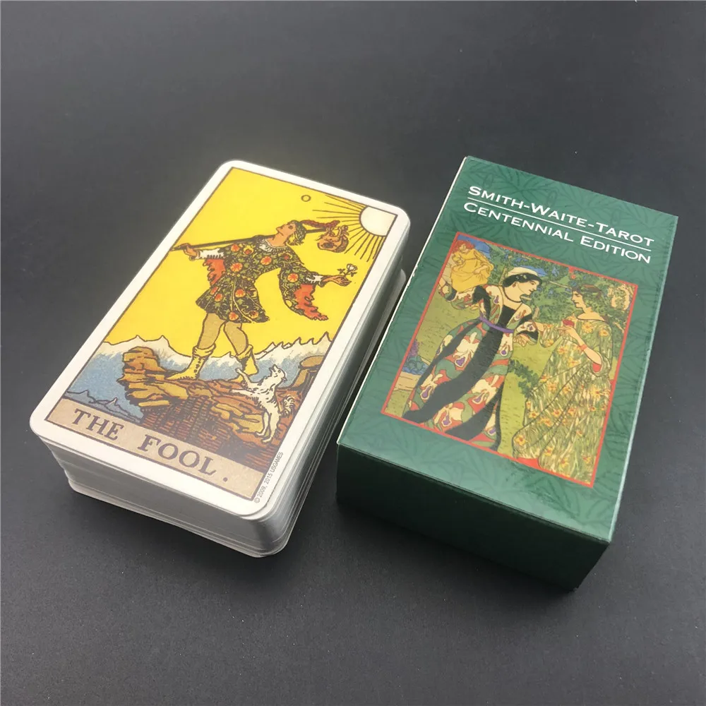 Wróżbiarski Smith Waite karty tarota oryginalne damskie gra w karty prorokują Deck Rider Waite stulecie Eedition Tarot