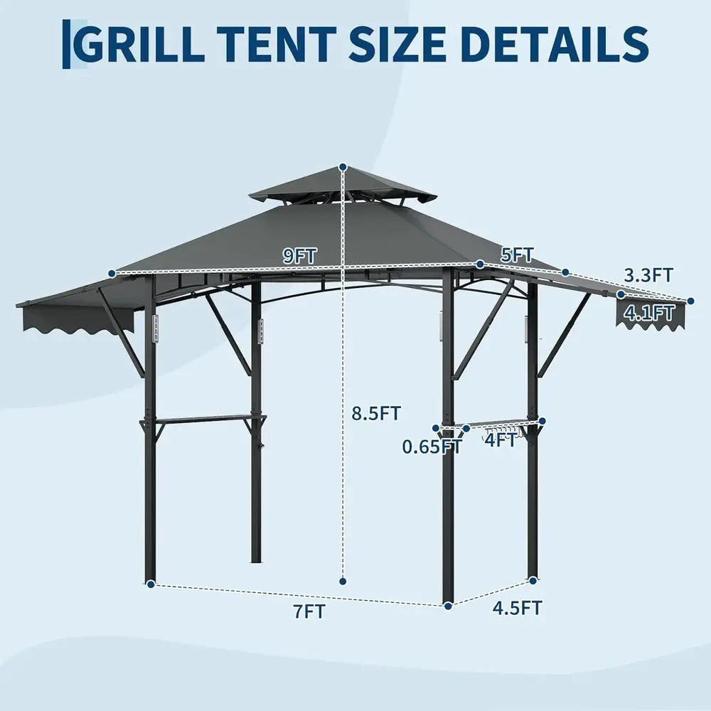 BBQ Grill Gazebo Canopy 5