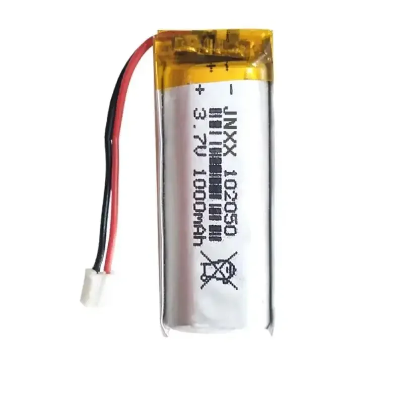 New 3.7V 1000mah 102050 Lipo Cells Lithium Polymer Rechargeable Battery for MP3 GPS Recording Pen LED Light Beauty Instrument