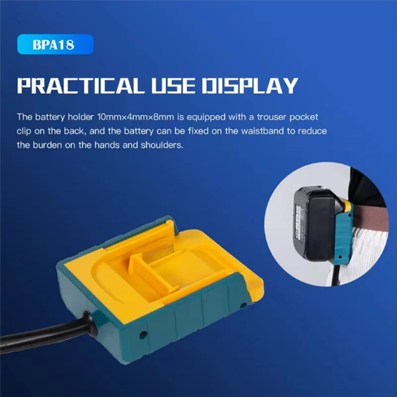 

AT63-Battery Extension Cord Tool Battery Adapter For Battery Extension Tool Converter