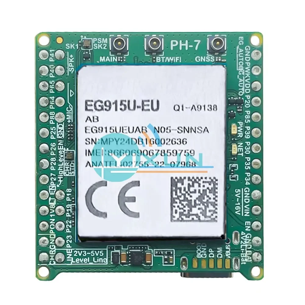 AvaCoreEG915U-EU Core Board LTE Cat1 Module GNSS Receiver Open Python Band B1/3/5/7/8/20/28 GSM B2/3/5/8 800/900/1800/1900MHZ