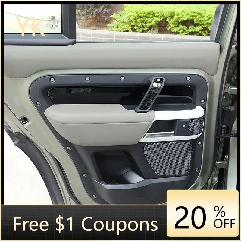 

Для Land Rover Defender 90 110 130 2020-25 ПВХ черный автомобильный центральный подлокотник ящик для хранения панель крышка отделка аксессуары для интерьера