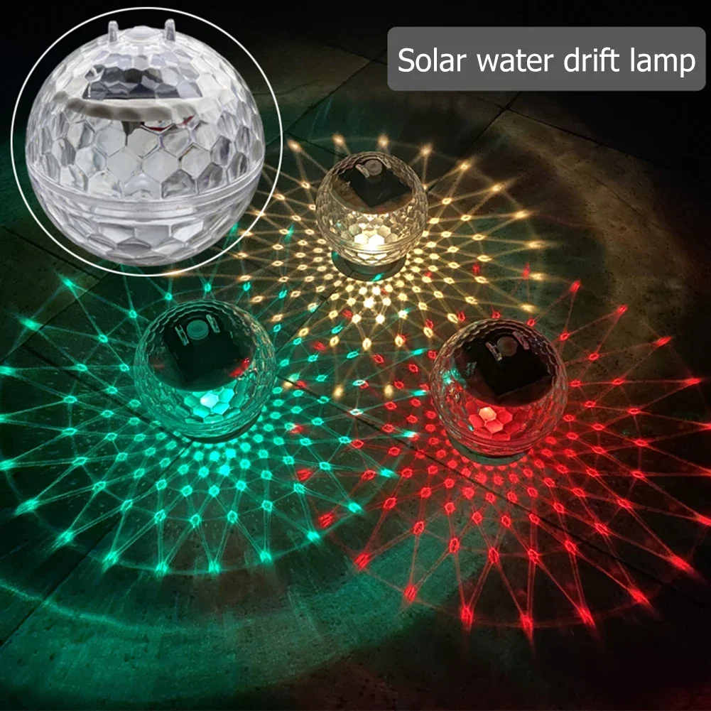 Solar Powered Water Float Light LED Pond Floating Light IP66 Waterproof Magical Ball Light Fountain Garden Decoration