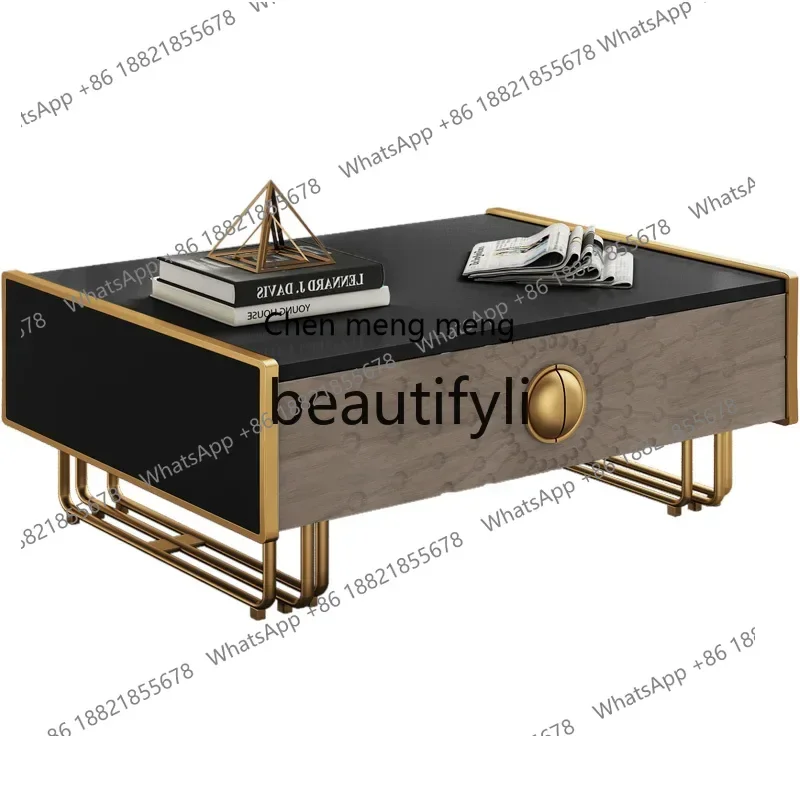 

G Liht luxury coffee table TV cabinet combination modern livin room locker American villa coffee table