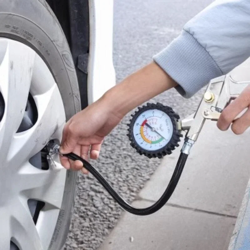 220Psi 16Bar Car Tire Pressure Gun Digital Air Pressure Gauge Multi-Function Tire Inflator Monitor Tool for Air Compressor