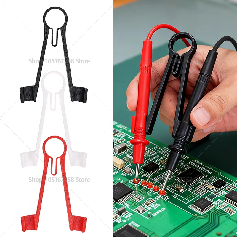 

Precision 3D Printed Multimeter Test Probe Holder, Desk Mount Organizer Stand for Fluke & Universal Probes，Durable Probe Clips