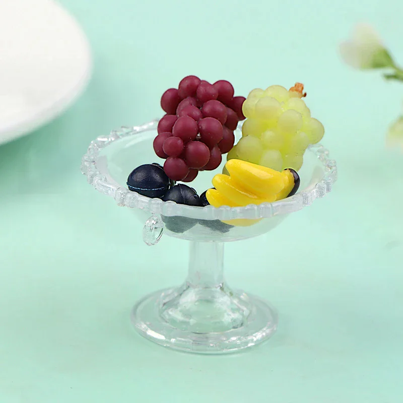 

Имитационная модель-украшение для кукольного домика, 1 набор, 1:12, миниатюрная подставка для десертов/тортов, поднос для фруктов с фруктами