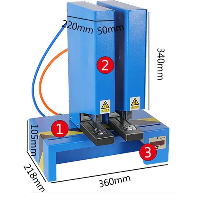 

New Small Pneumatic Binding Machine Automatic Stapler Multi-station Stapler Pneumatic Heavy Duty Stapler QZJH-100