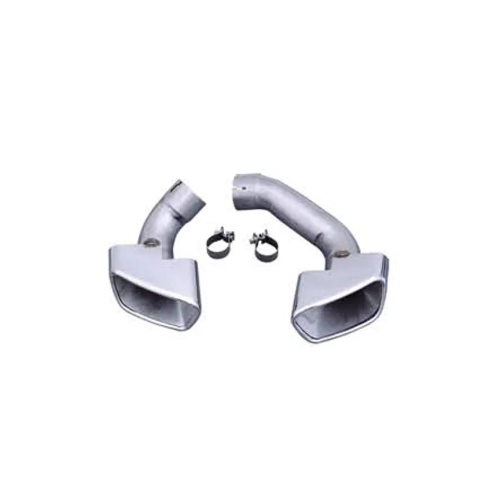 

Suitable for BMW X5 series F15 square tailpipe in silver