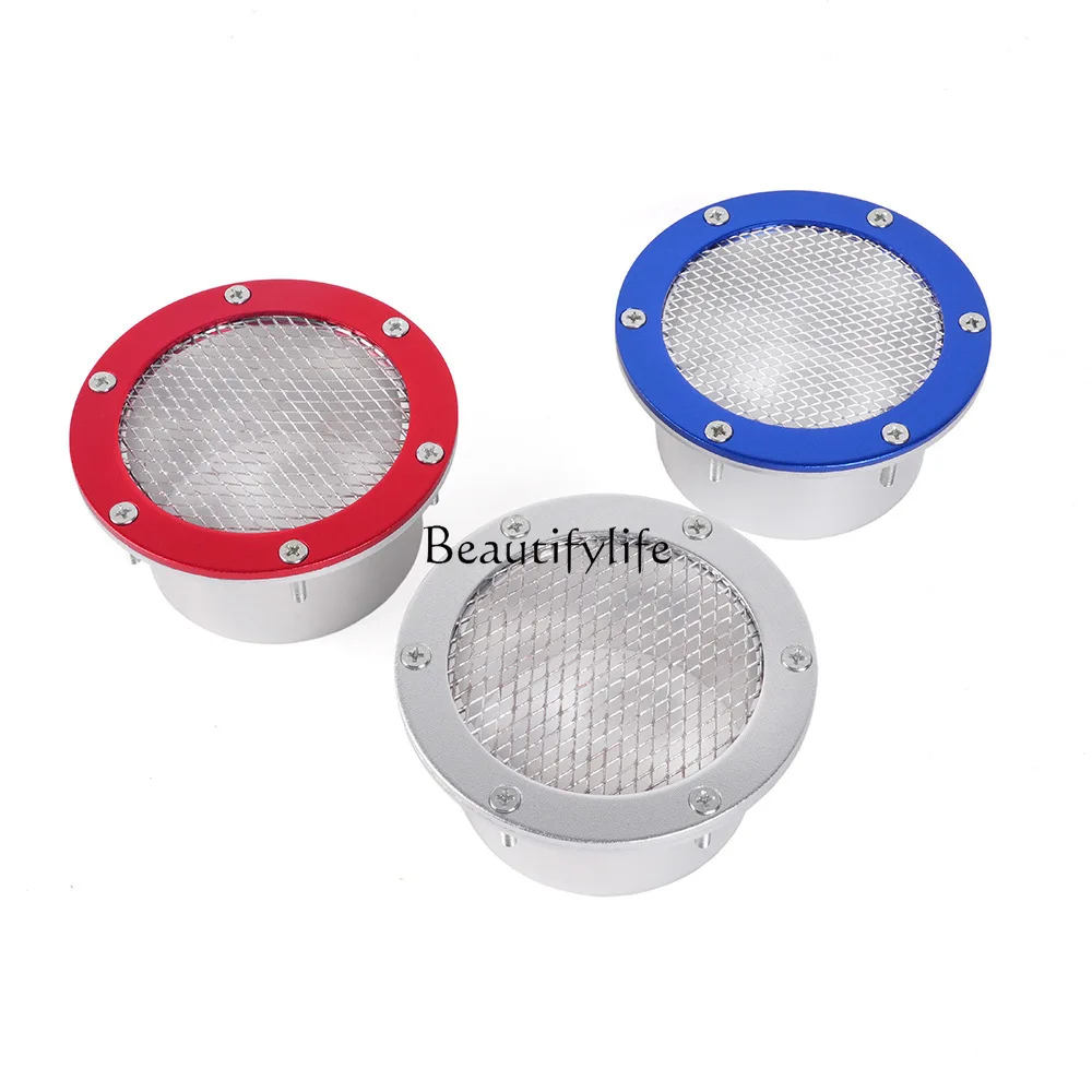 

*Automobile modification accessories trend aluminum alloy air inlet air filter with mesh air duct intake pipe cover