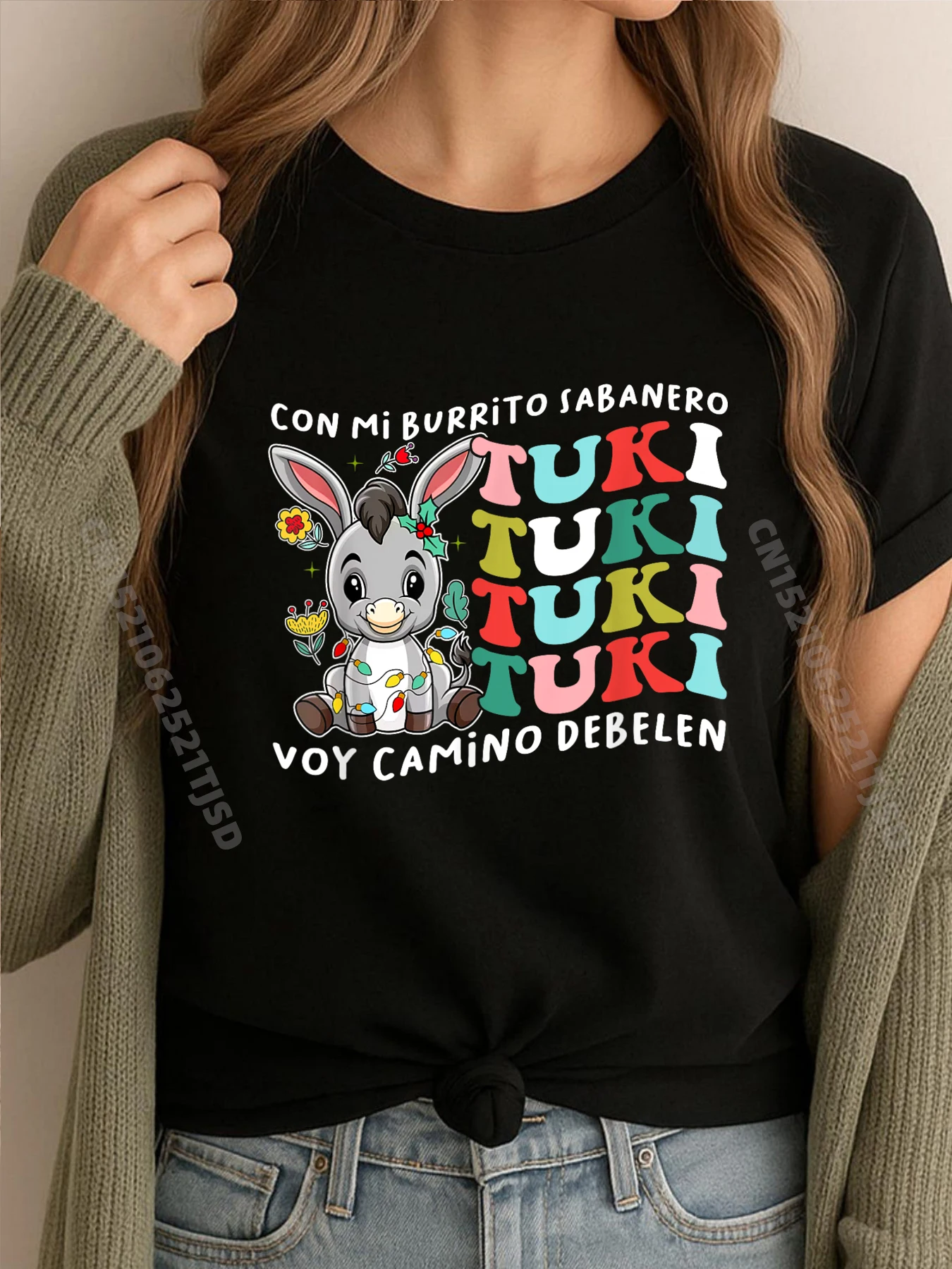 

Mi Burrito Sabanero Mexican Tuki Tuki Donkey Latino, рождественские мужские футболки с рисунком, забавные подарки