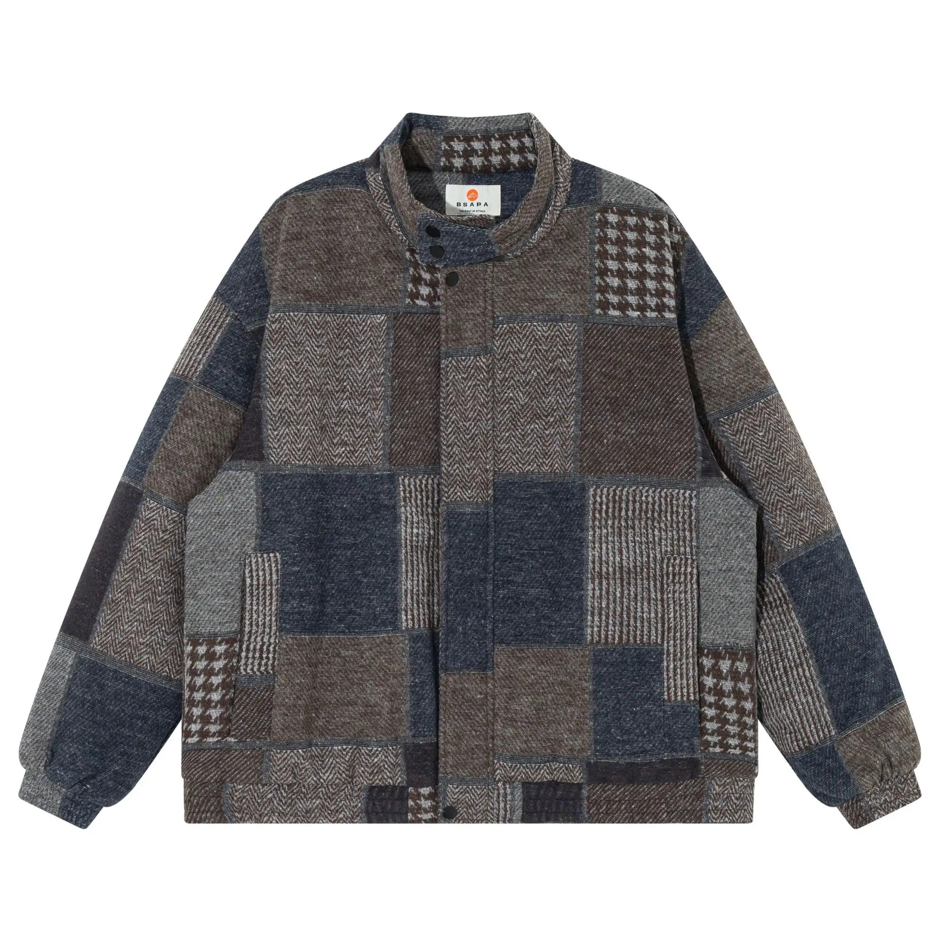 

Винтажная японская рабочая куртка Kapital из утолщенного хлопка, мужское свободное длинное пальто с воротником-стойкой, шерстяная верхняя одежда