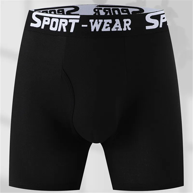 3PCS High Elasticity Four Corner Boxer Shorts for Men Breathable Fashionable Flat Angle Underwear