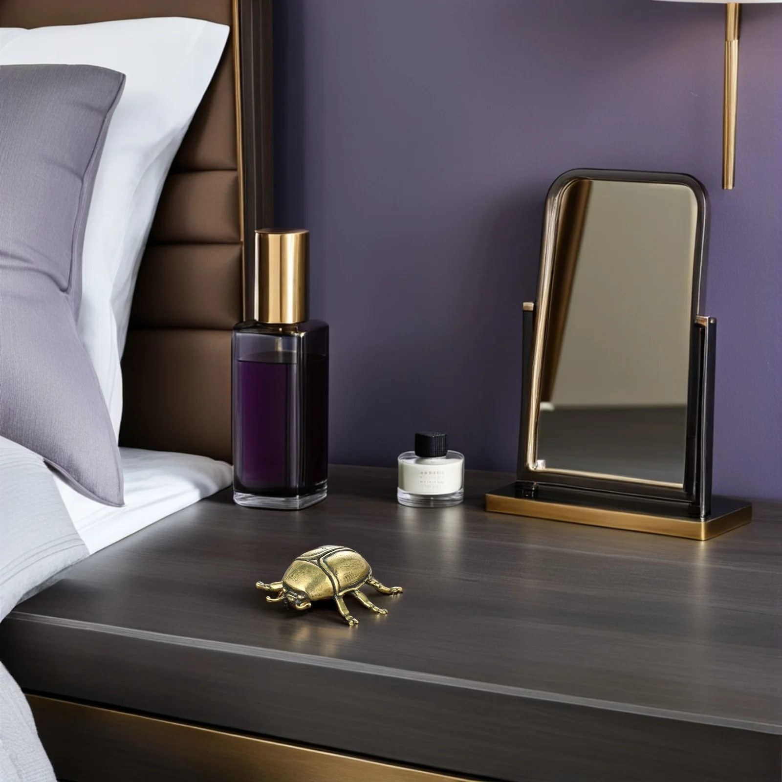 

Vintage Brass Decor Indoor Tabletop Beetle Decor Desktop Beetle Ornament For Home Office Tabletop Decoration Brass Craft