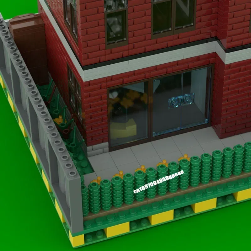 New 2010Pcs City Hot Selling Street View Moc-217034 Modular House Model Custom Puzzle Diy Creative Ideas Kid Toy Birthday Gift