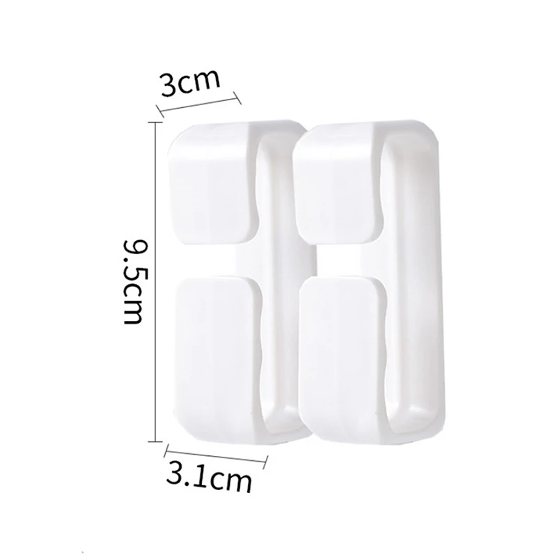 2PCS Self Adhesive Window Cabinet Drawer Handles Wardrobe Door Knob Auxliary Device No Drill Sliding Door Organizer