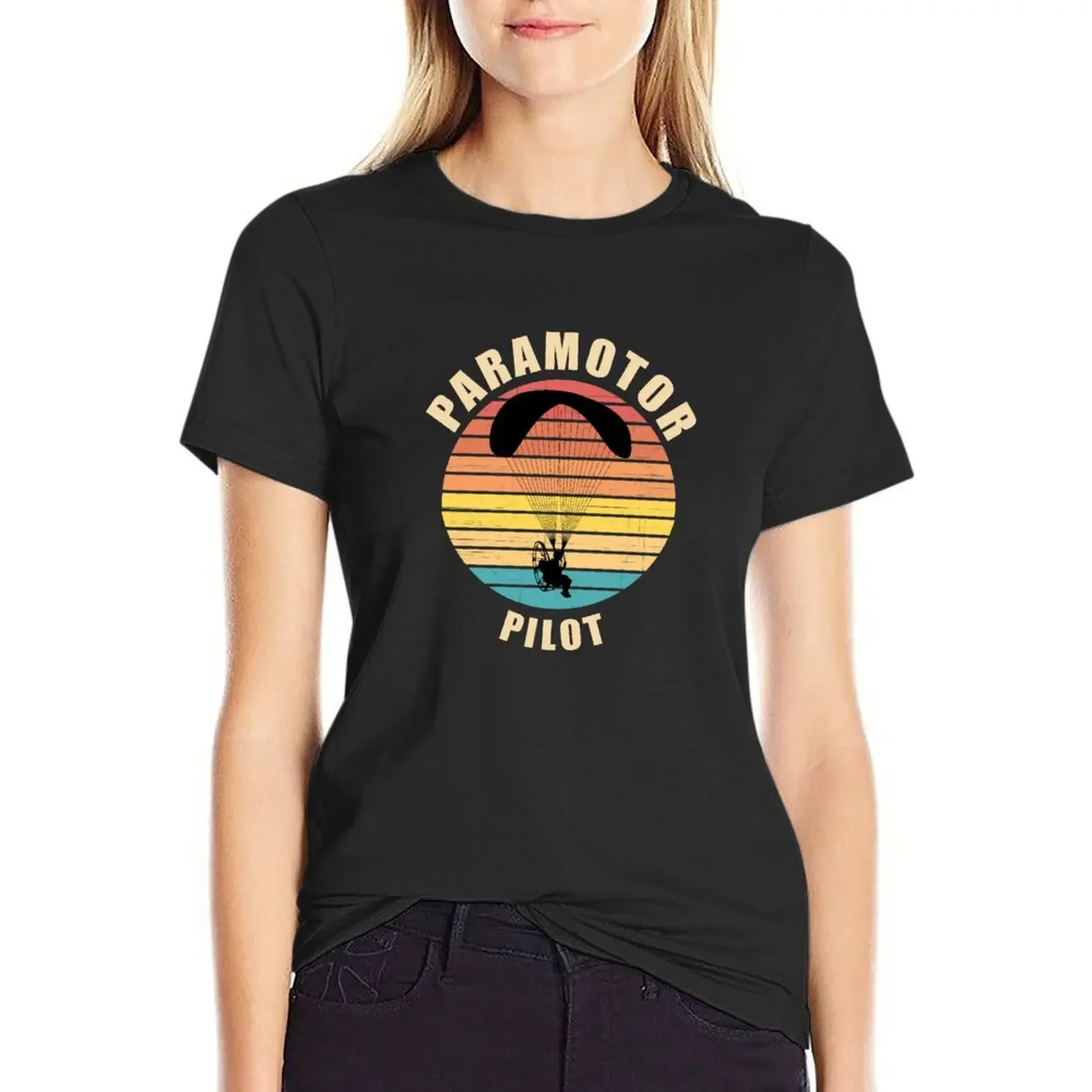 

Paramotor Pilot T-Shirt summer tops hippie clothes aesthetic clothes summer clothes for Women