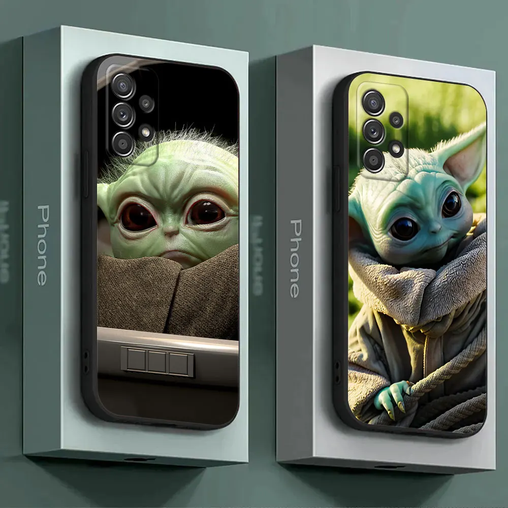 Cute Baby Yodas Phone Case For Samsung Galaxy A17 A57 A37 5G A07 A55 A54 A34 A35 A25 A15 A56 A36 A26 A16 A06 Silicone Back Cover view 3