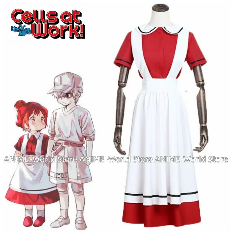 

Anime Hataraku Saibou Juvenile Red Blood Cell Dress Cells At Work Cosplay Costume