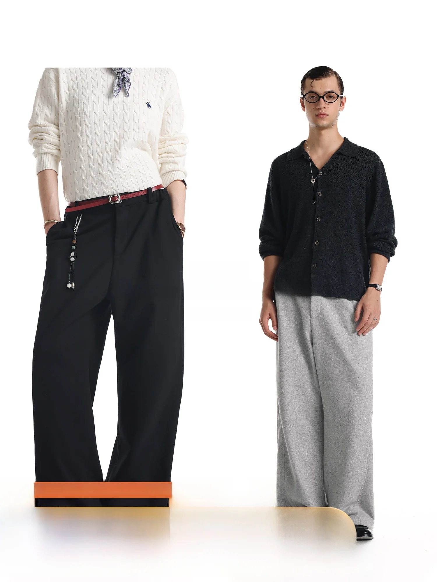 

Повседневные прямые брюки на флисовой подкладке для осени и зимы, универсальные, с раздельной конструкцией, свободного кроя, модные, в городском стиле