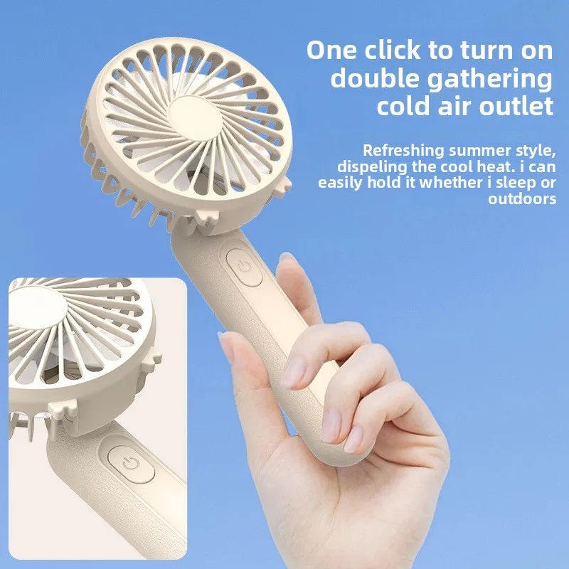 ミニファン便利なクリエイティブハンドヘルドポケットハンドヘルドファン軽量調節可能なかわいいファン学生ギフト