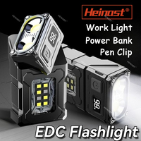 Magnetic Torch Light Work Light Rechargeable MINI COB Flashlight High Power Night Work Emergency Lamp Night Light Small Car Lamp