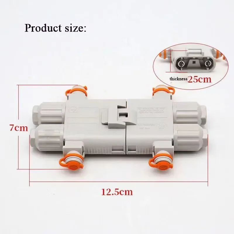100A Male Female Connector Waterproof 1200V Truck Parking Air Conditioning Plug Electric Forklift Generator Docking Connectors