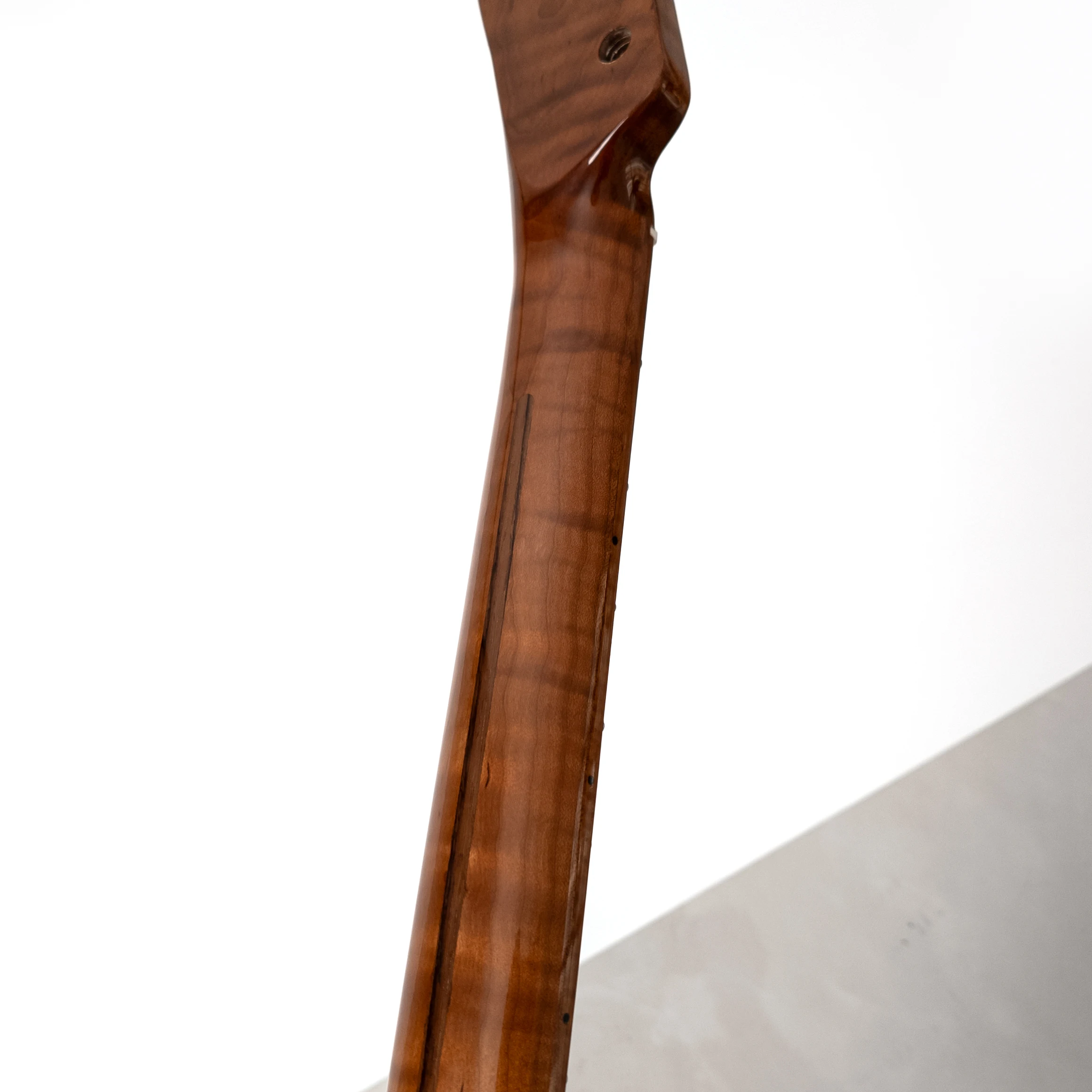 Electric Guitar Neck Roasted Flame Maple Gloss Finish Maple Fingerboard Abalone Inlay 22 Stainless Steel Frets 25.5 Inch 5