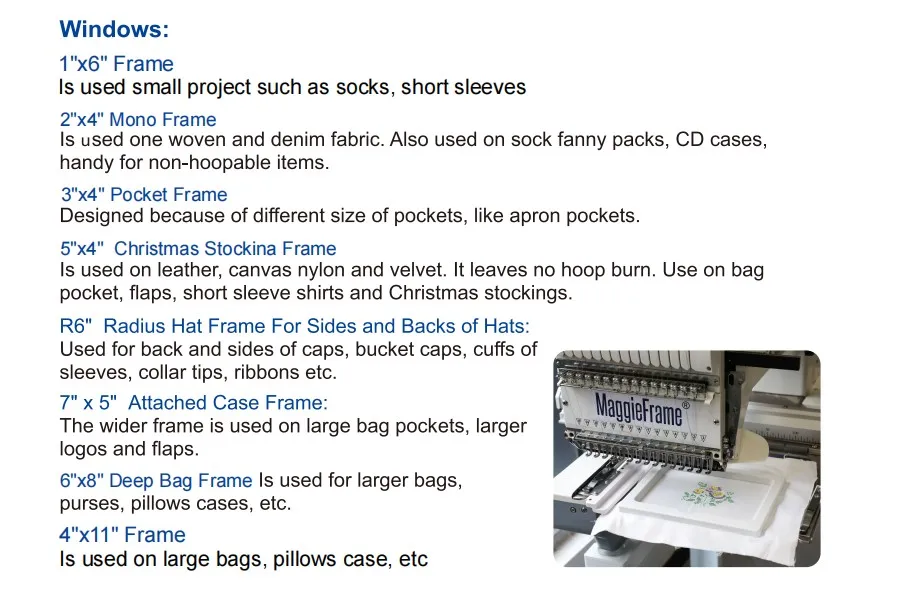 Brother Persona PRS100 VR 刺繍機用 8in1 磁気マイティフープ