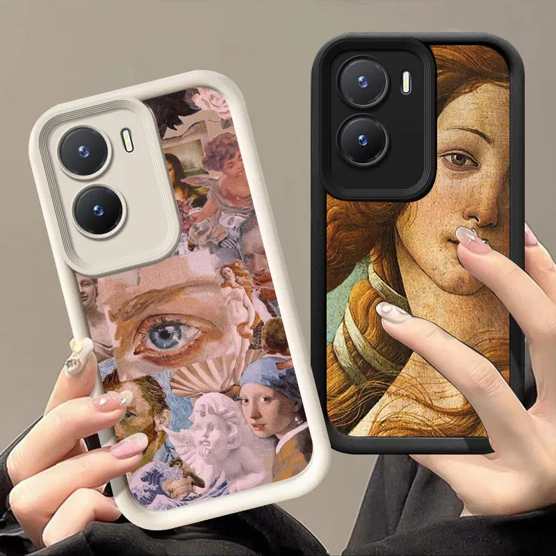 Renaissance Art Painting Phone Case For VIVO V30 X80 X90 X100 Pro V29E V30E V40 Y75 Y78 5G Y02 Y17 Y22 Y76 S Y03 Y21 Y27 Y28 Y35 image 2