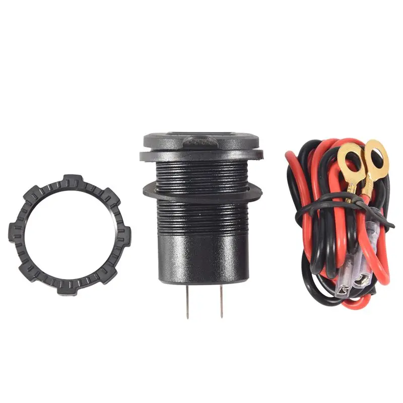 

PD Type C 48W Dual USB Car Socket, QC 3.0 Car Fast With Voltmeter And Switch For Boat Truck RV-A67F