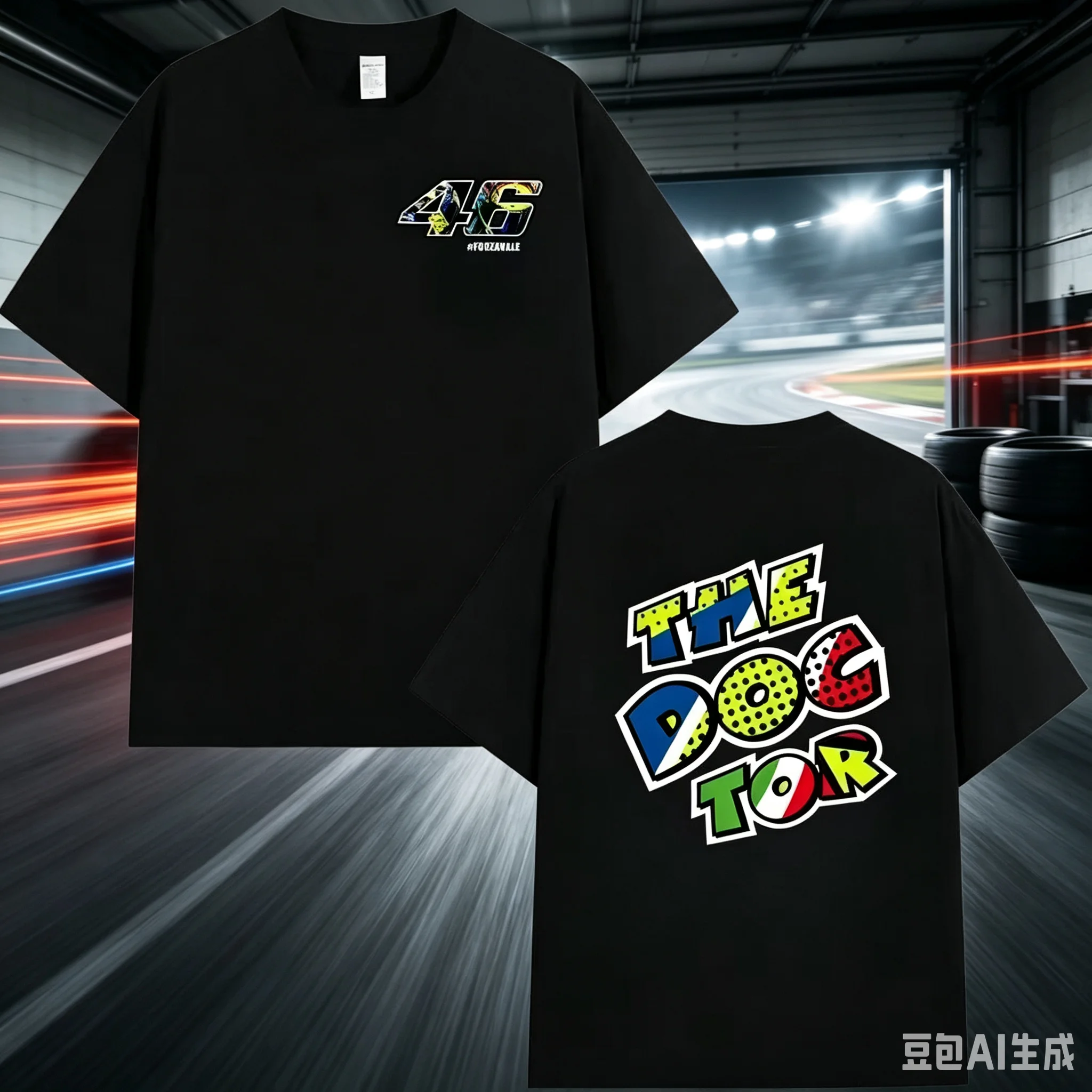 T-shirt d'été décontracté pour hommes, Moto GP The Doctor Motorcycle Race Sportor Rossi, T-shirt à manches courtes Y2K, 2026