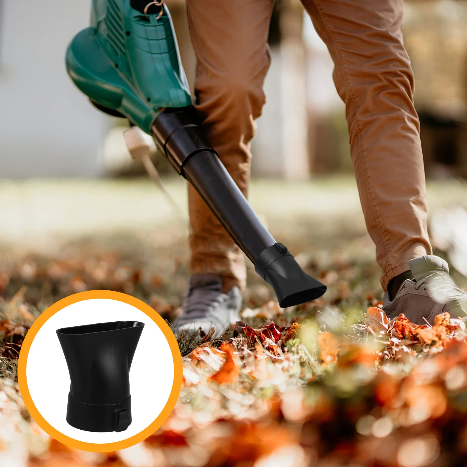 

Blower Nozzle Flat Tip Leaf Blower Attachment Quick Installation Lightweight Portable Cleaning Tool Flat Nozzle Tip