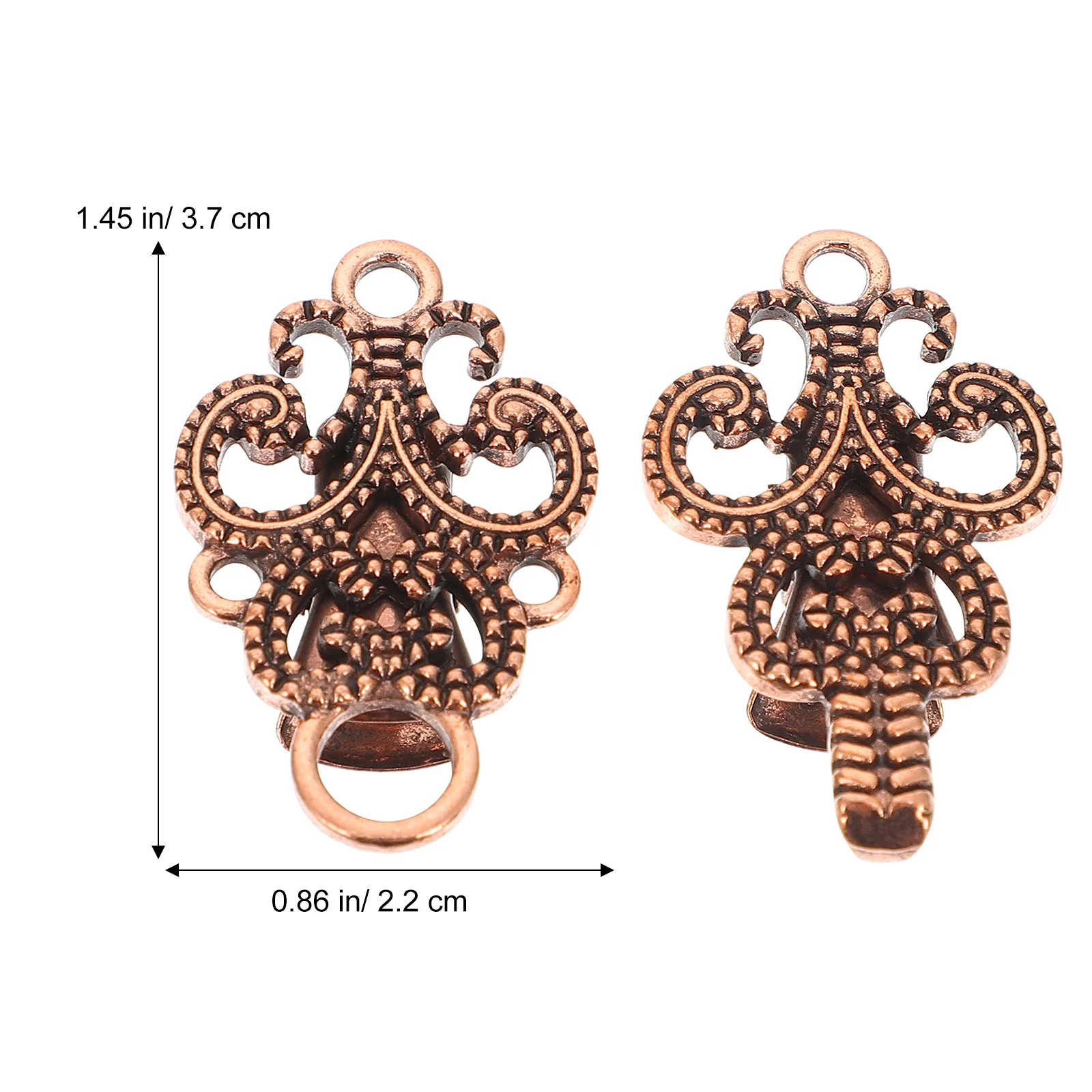 2 Pairs Sweater Clip Cape Clips Shawl Collar Lavalier Women's Accessories Cloak Cardigan Clasp Alloy Chinese