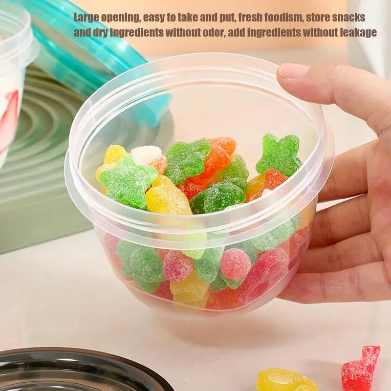 Food Storage Canister Jars Cereal Containers Storage Clear Dry Food Dispenser Transparent Kitchen Sealed Jar Storage Container