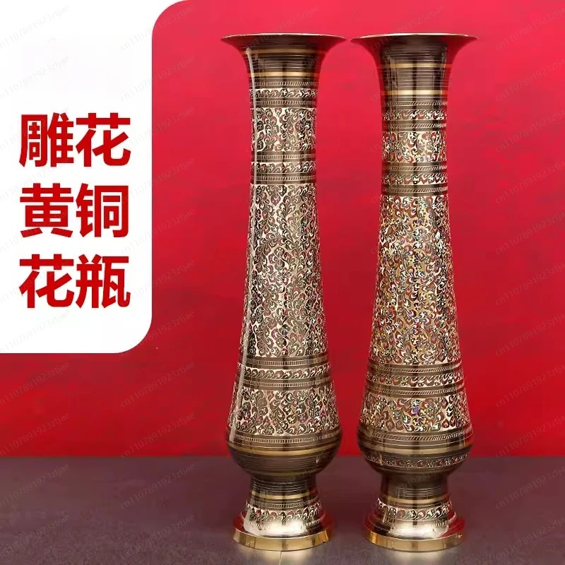 

Латунная ваза ручной работы, украшение для гостиной, элитный декор для дома, изделия ручной работы, для цветочных композиций