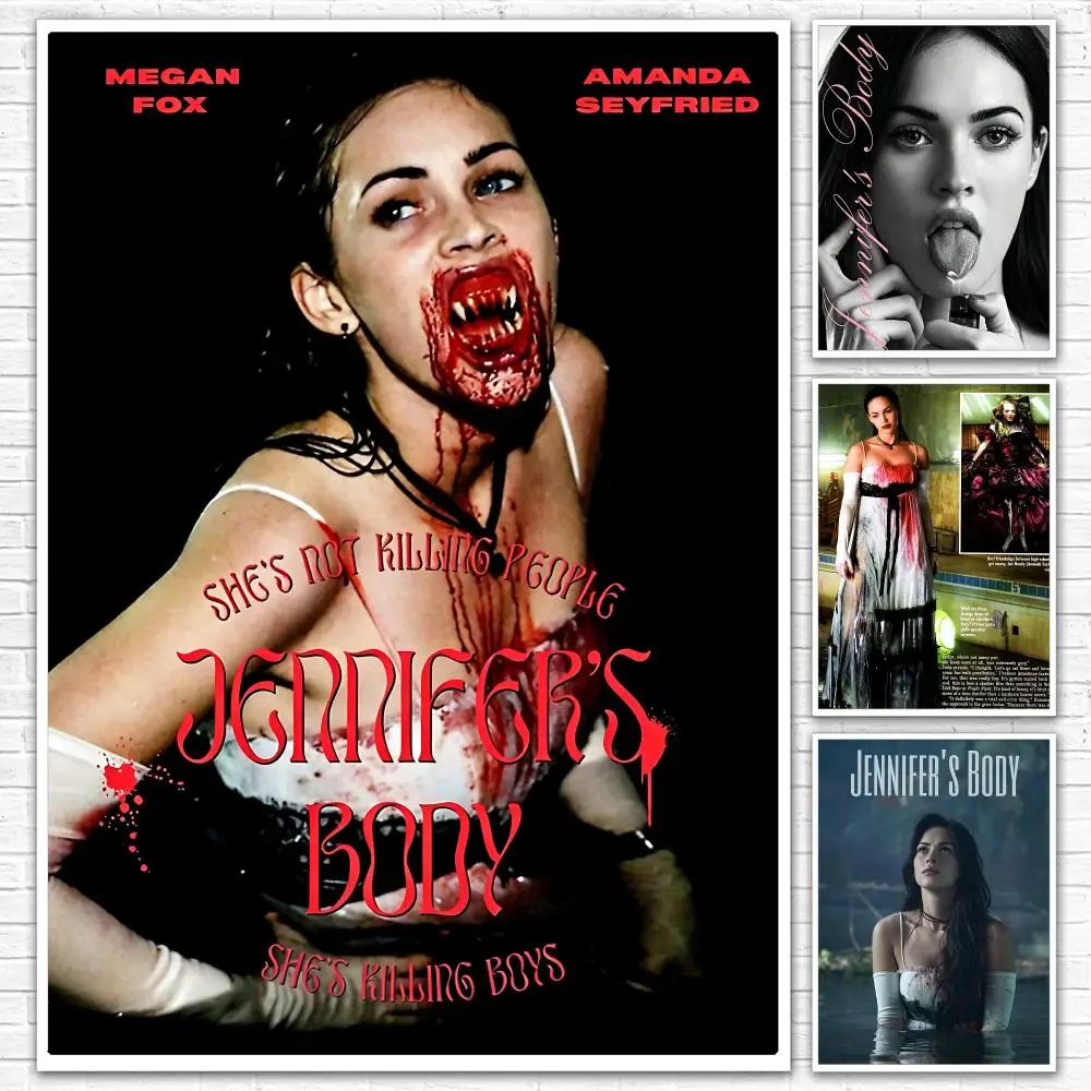 Horror Comedy Film J-Jennifers Body Poster All-match HD Waterproof Self-Adhesive Wall Art Sticker For Home Bedroom