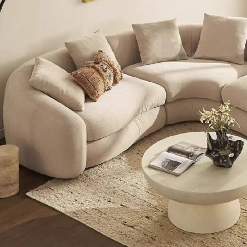 Europese Smalle Woonkamerbanken Beige Designer Hoekbank Woonkamerbanken Vloer Japanse Banken Woonkamer Meubels