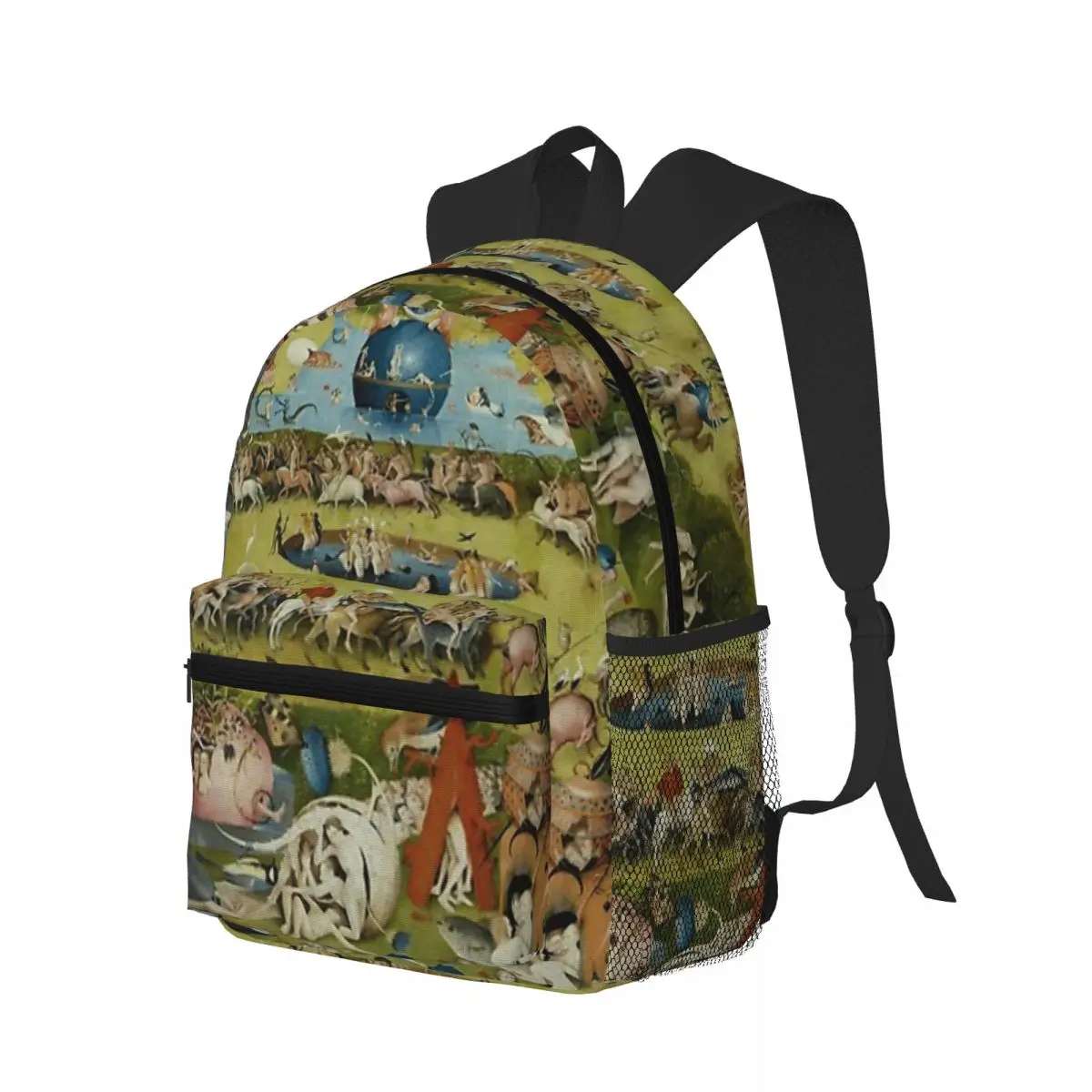 BOSCH, Hieronymus - Triptych Of Garden Of Earthly Delights Student Backpack School Bag Hiking Travel Daypack for Boys Girls