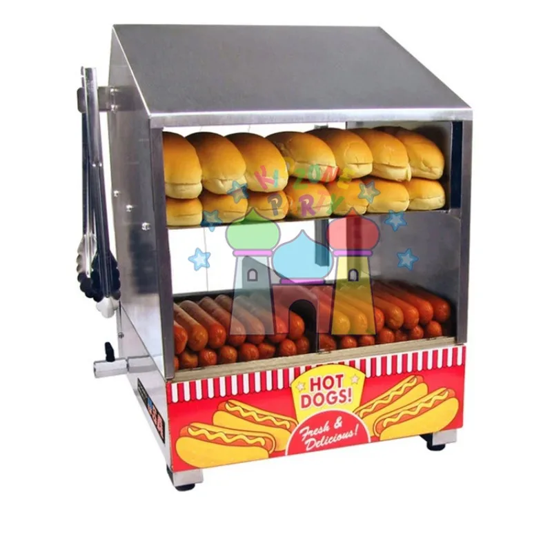 Imagem -05 - Hot Dog Steamer Machine Paragon com Controle de Temperatura Comercial Aço Inoxidável