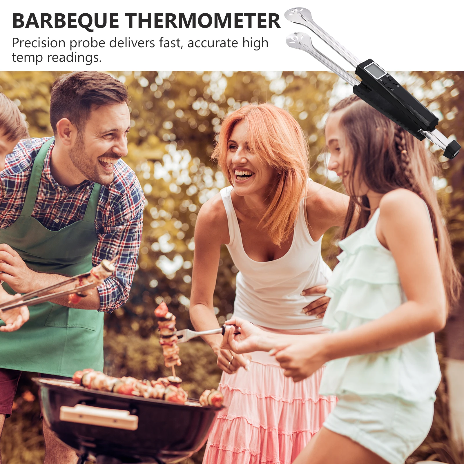 

Meat Thermometer Kitchen Gadgets Temperature Tong Abs Oven Precision Probe BBQ Steak Food Thermometer Easy Use Comfortable Grip