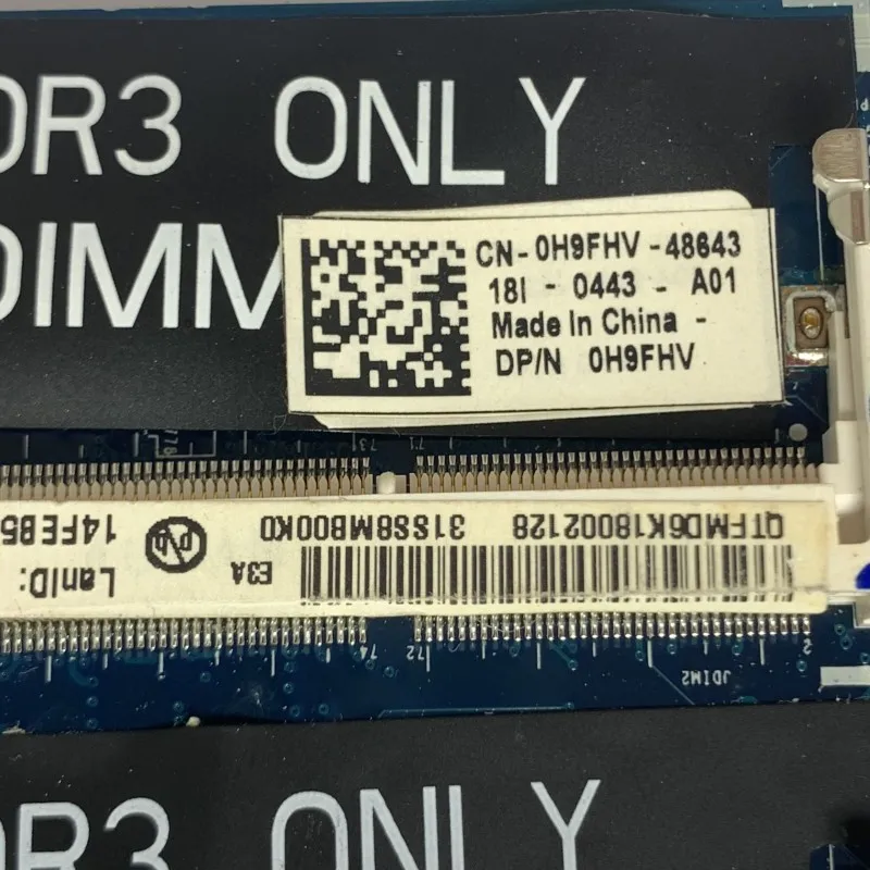 Placa base CN-0H9FHV para ordenador portátil, 0H9FHV, H9FHV, DASS8BMBAE1, SR04G, I5-2410M, CPU, para Dell 15Z, L511Z, N12P-GE-A1, GT525M, prueba 100%