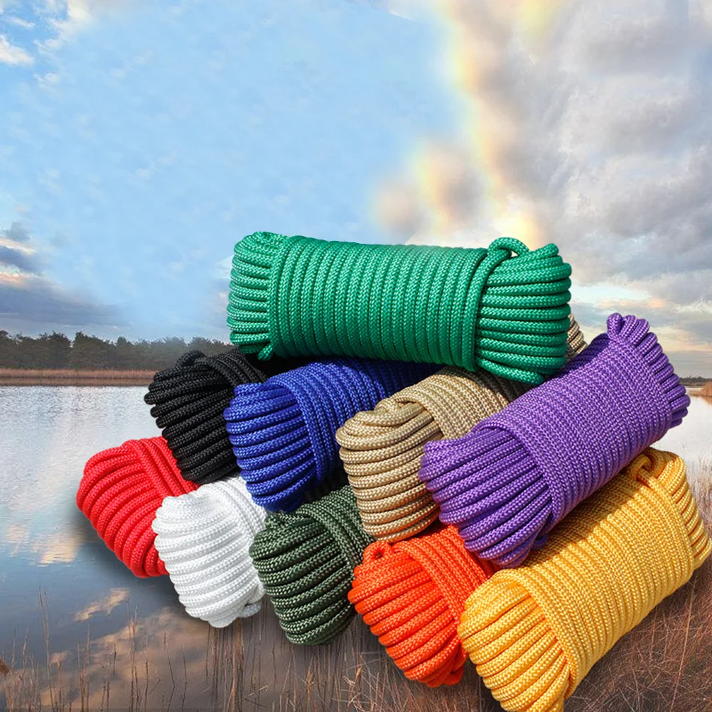 

Nylon 6mm Weather Resistant Outdoor Camping Clothesline Weather Resistant Nylon Rope Rope High Strength Durable