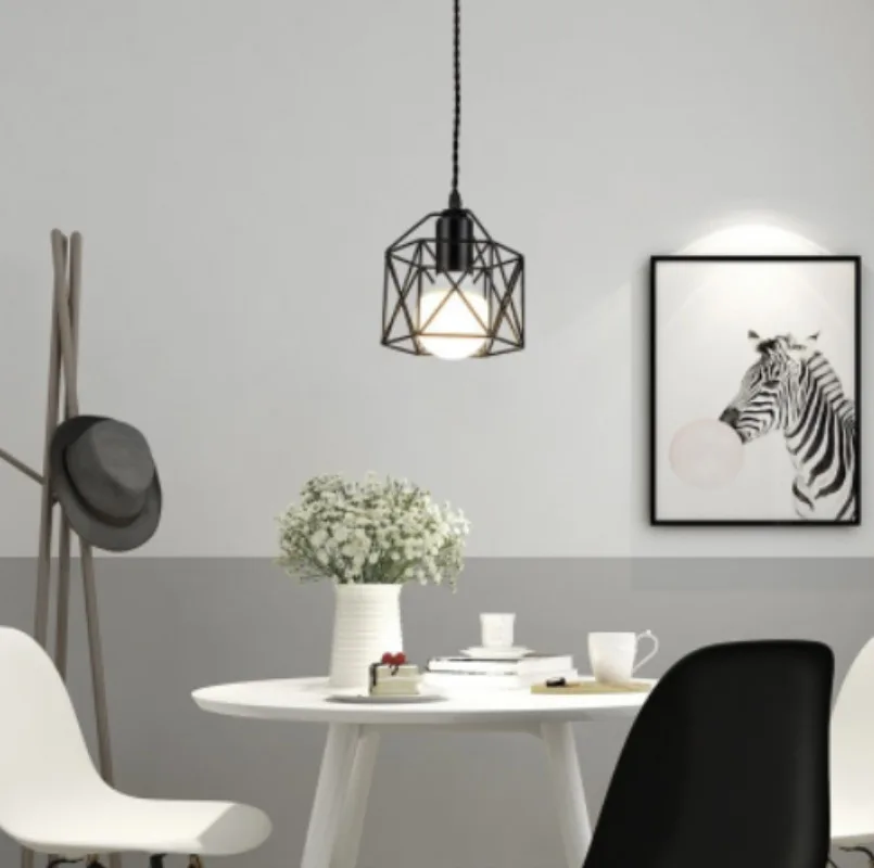 Plafonnier à Tête Unique en Fer, Design Moderne et Créatif, Luminaire Décoratif d'Nik, Idéal pour un Salon, un Bar, une Chambre à Coucher ou une Salle à Manger