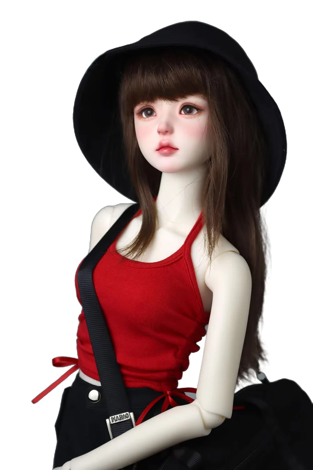 Fits 1/3 1/4 SD DD MSD BJD Doll Clothes Fashion Drawstring Camisole