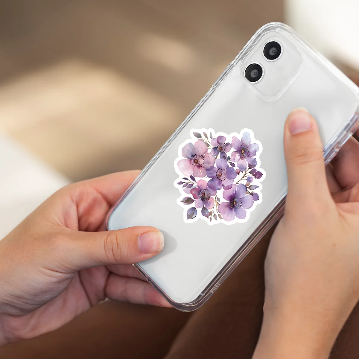 50/100 قطعة الأرجواني لطيف خرافة حديقة خربش ملصقات DIY بها بنفسك لعبة ل دفتر القصاصات صندوق أدوات مكتب الهاتف الشارات الإبداعية #5